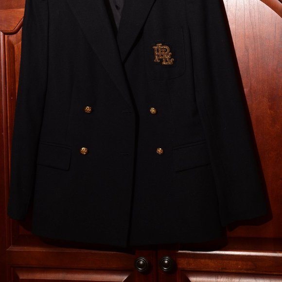 ** SOLD ** Ralph Lauren/Lauren Navy Boyfriend Jacket Size 6 - Picture 9 of 12